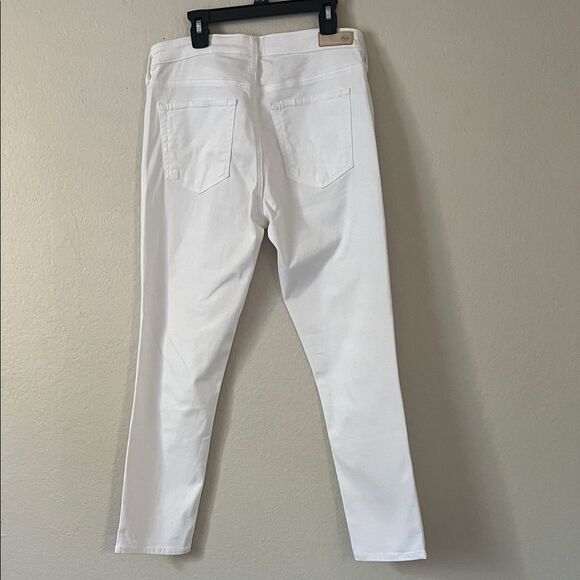 AG Adriano Goldschmied Prima Crop Cigarette Crop om Pearl White in SIze 28 - Picture 8 of 16